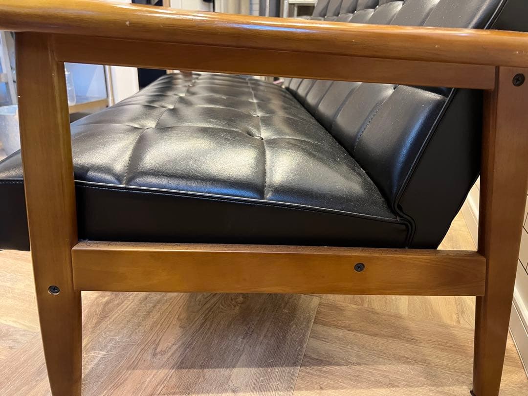 カリモク60 2シーター　ソファ　2人掛け　黒