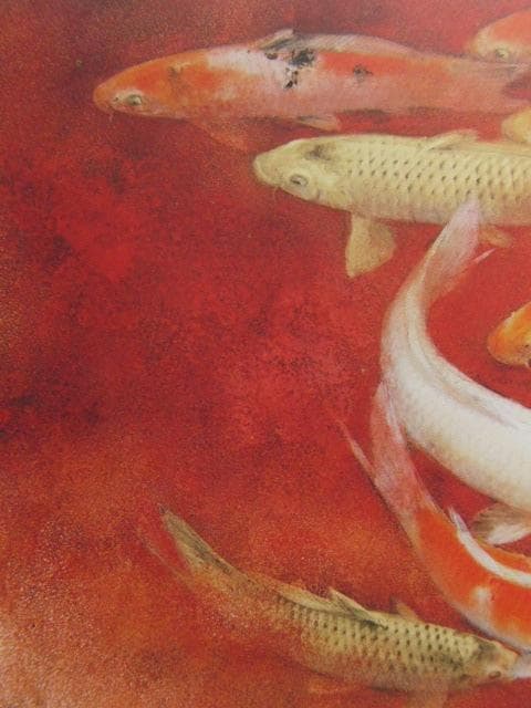 山下関城、【錦繍】、希少な大判額装用画集より、美品、日本人画家、新品額装付