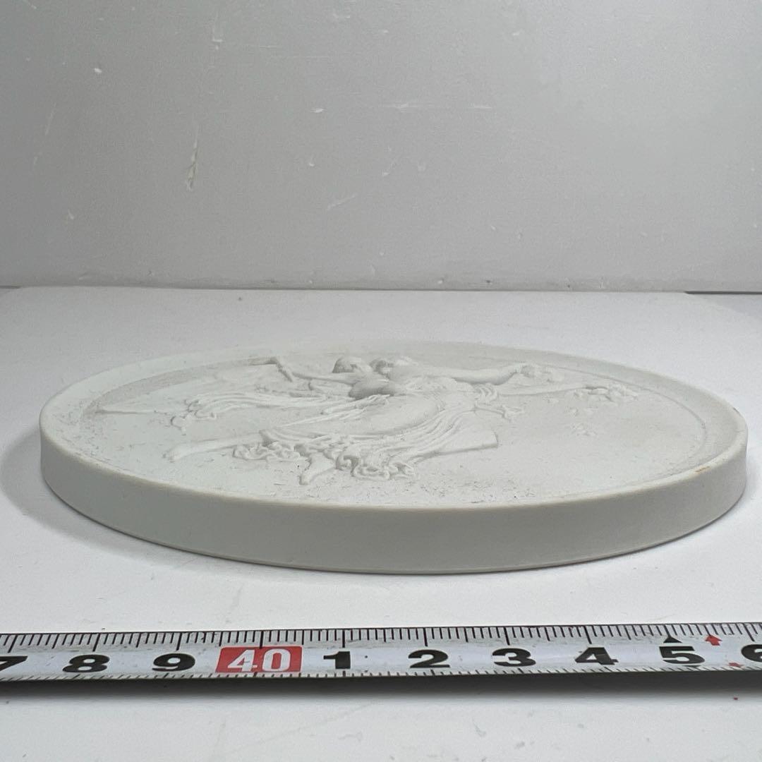 ロイヤルコペンハーゲンプラーク陶板画　天使　直径15㎝　箱付東T7-0601①