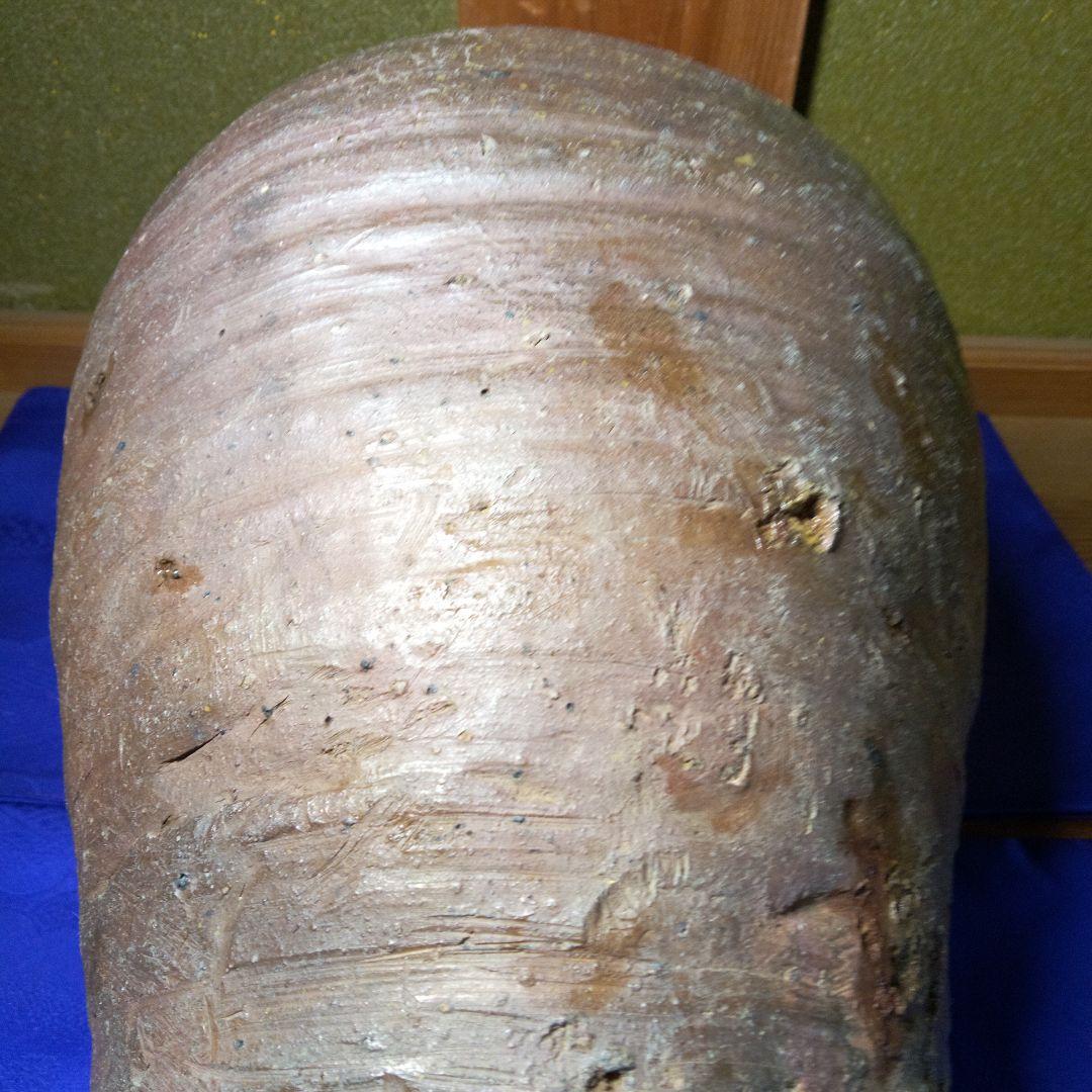 古備前室町時代波状紋茶壺