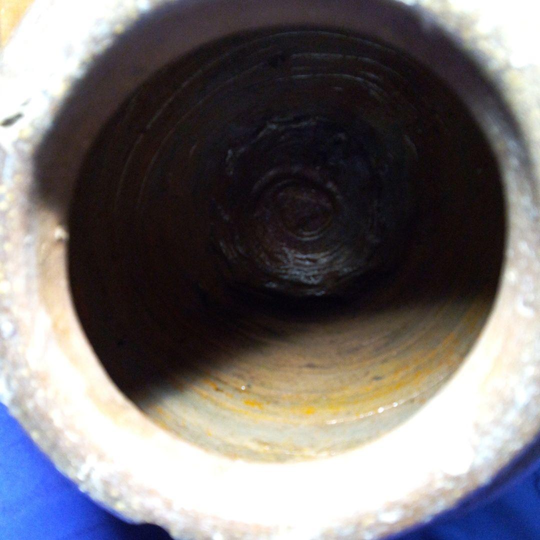 古備前室町時代波状紋茶壺