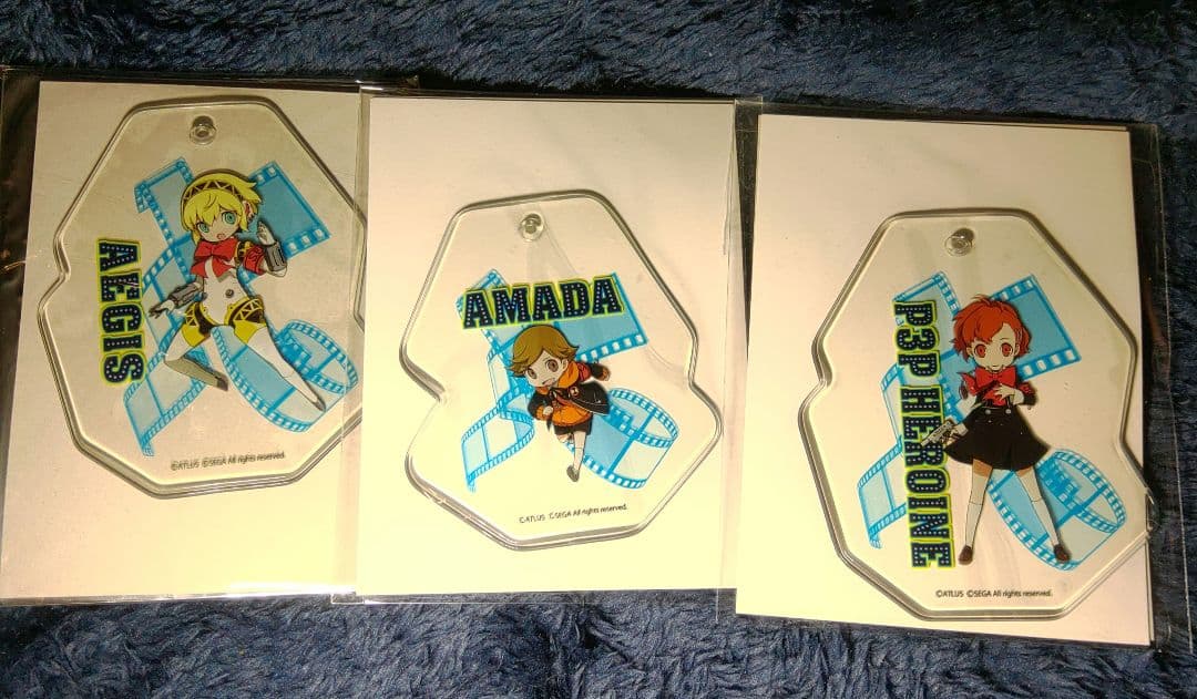 レア　クリアタグ　ペルソナQ2 P3 ハム子 アイギス 天田 セガ コラボカフェ