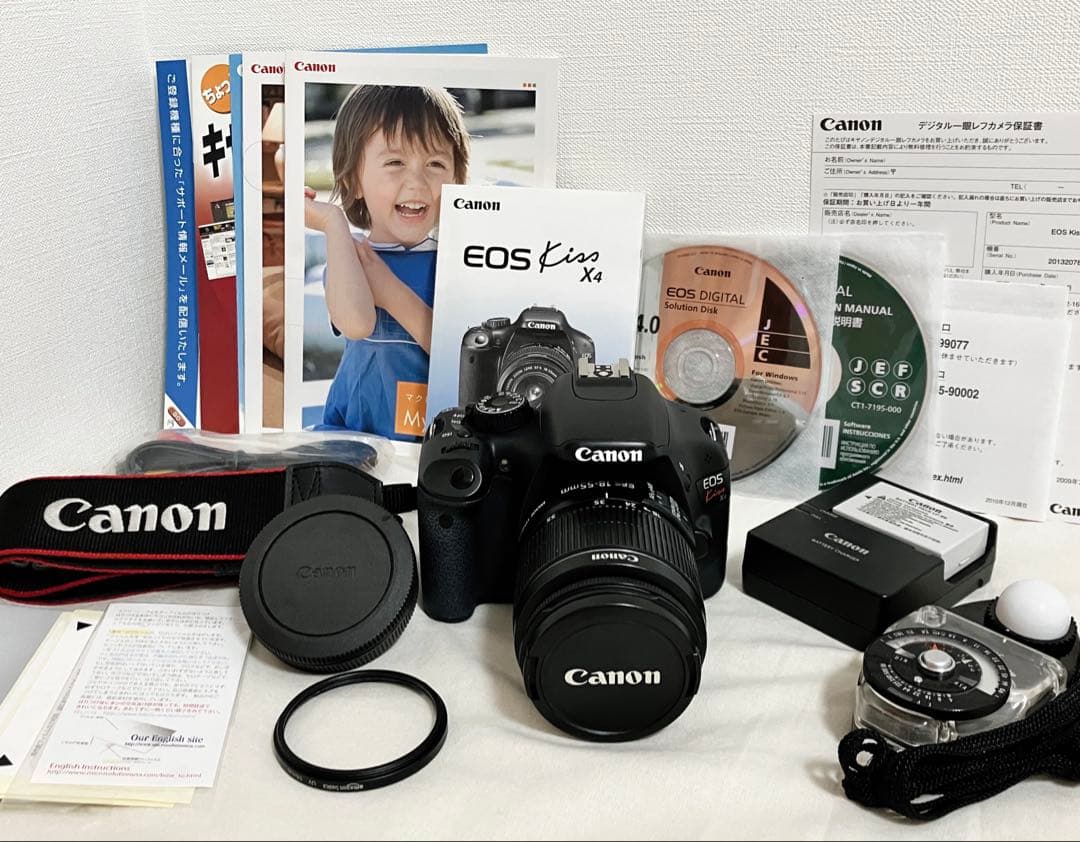 Canon EOSKissX4 18-55mm一眼レフ露出計 レンズフィルター付