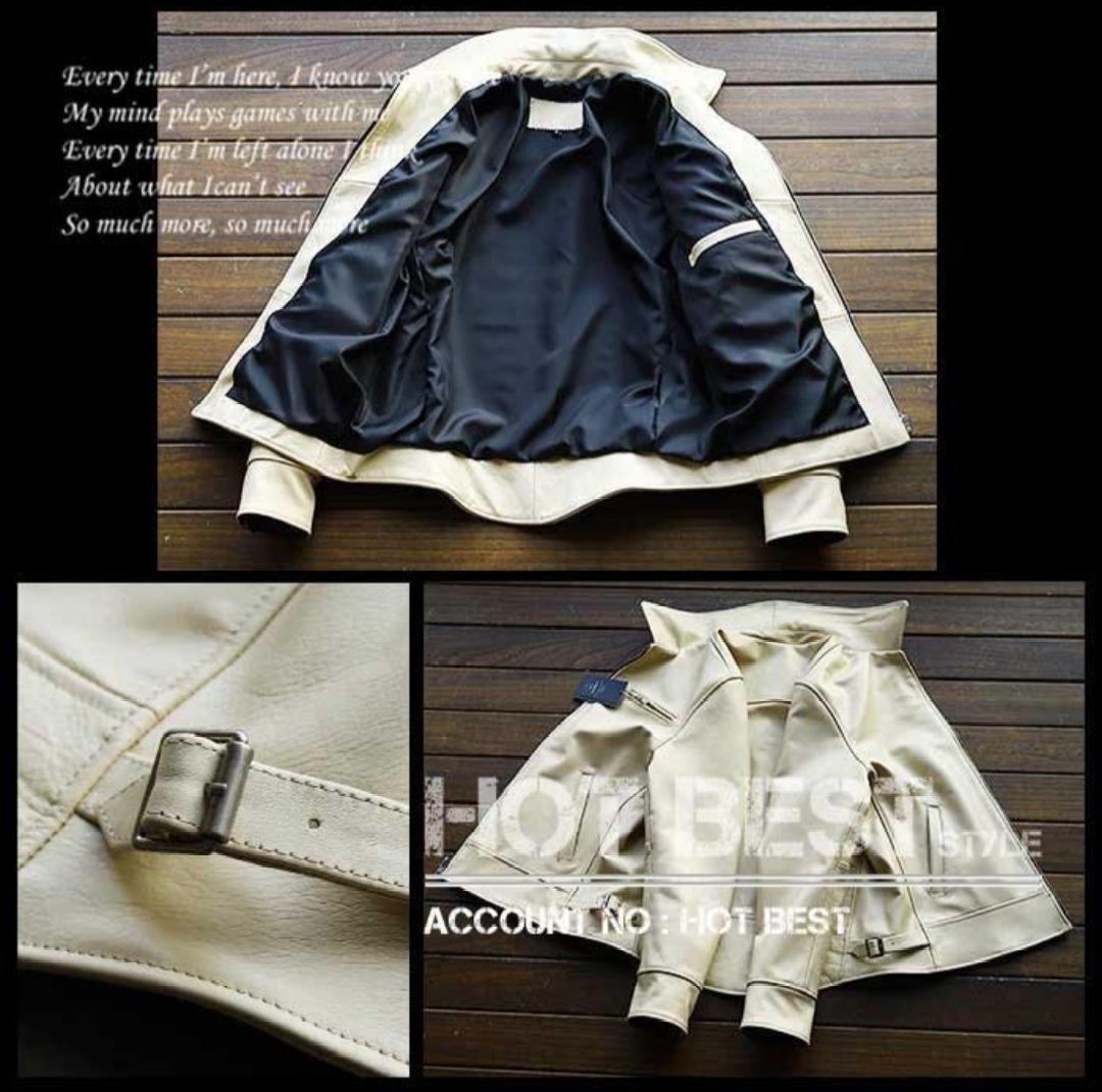 これ以上値下不可！新品【L】18万円 牛革カウハイドイタリアンレザー ジャケット