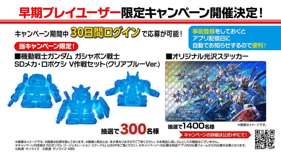 Gジェネレーション エターナル 当選品 ロボケシV作戦セットクリアブルーVer.