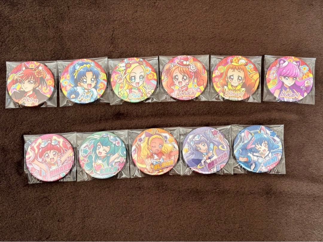プリキュア　缶バッジ　アイドルプリキュア缶バッジ　夏フェス　コンプリート
