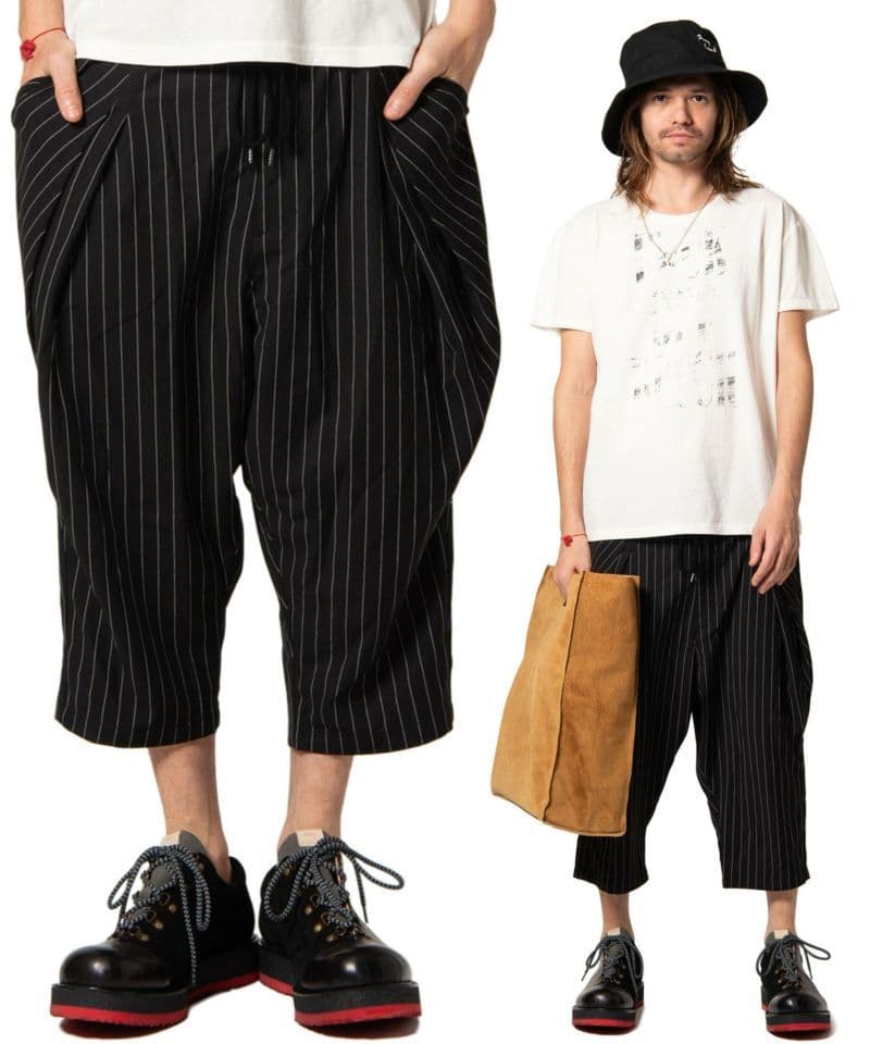 glamb マルコクロップドパンツ ブラック