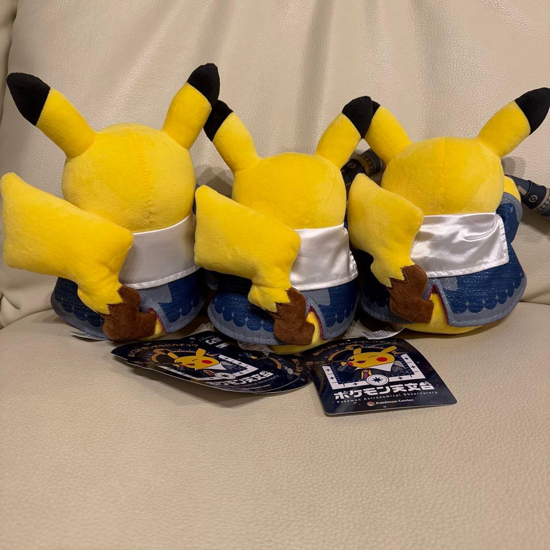 3体セット ポケモン天文台 限定商品 ほしぞらピカチュウ ポケモン 認定証付き