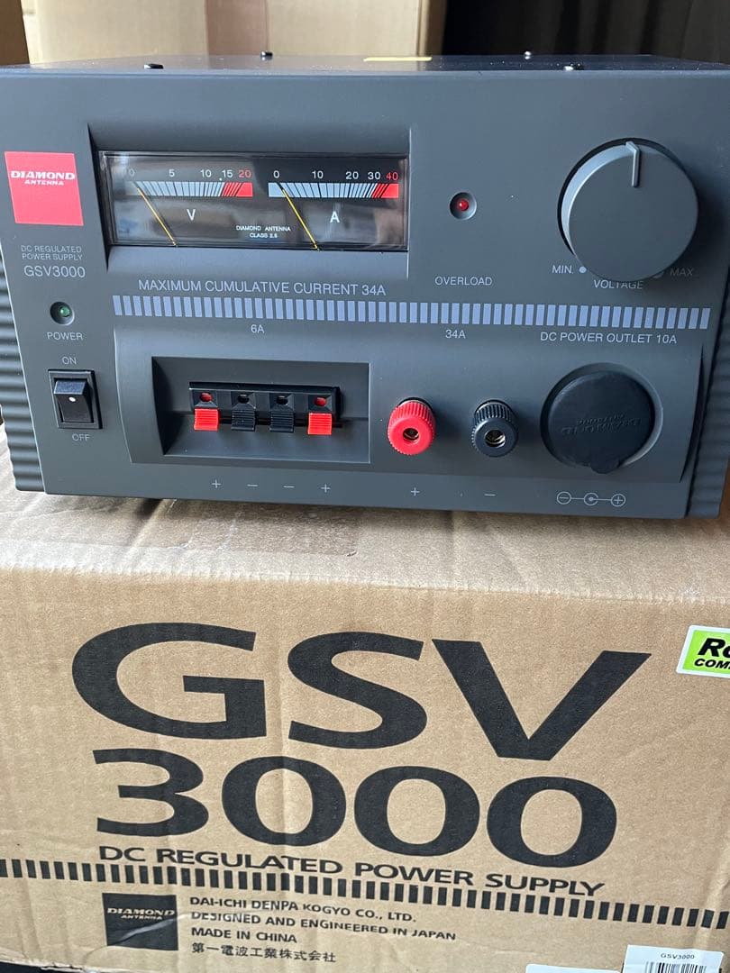 【未使用】第一電波工業GSV-3000安定化電源　DC13.8V34Aトランス式