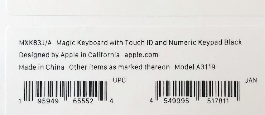 極上品｜USB-C｜Touch ID｜Magic Keyboard｜BLACK