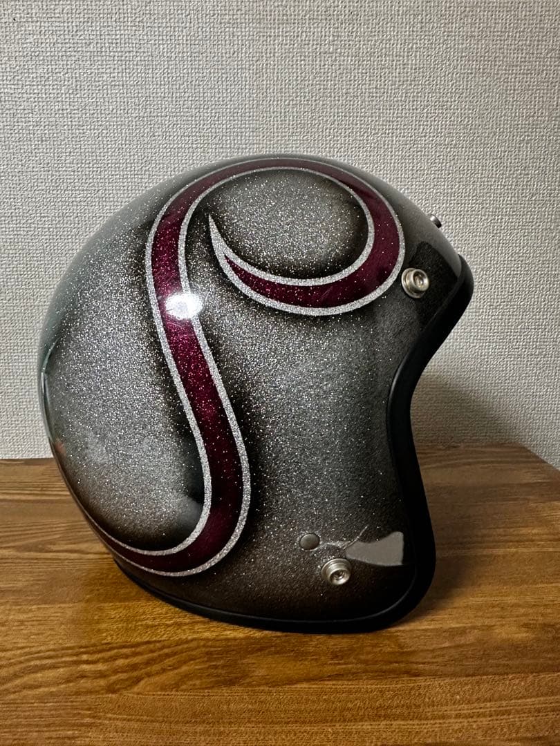 AVENGER ジェットヘルメット ブラック シルバー