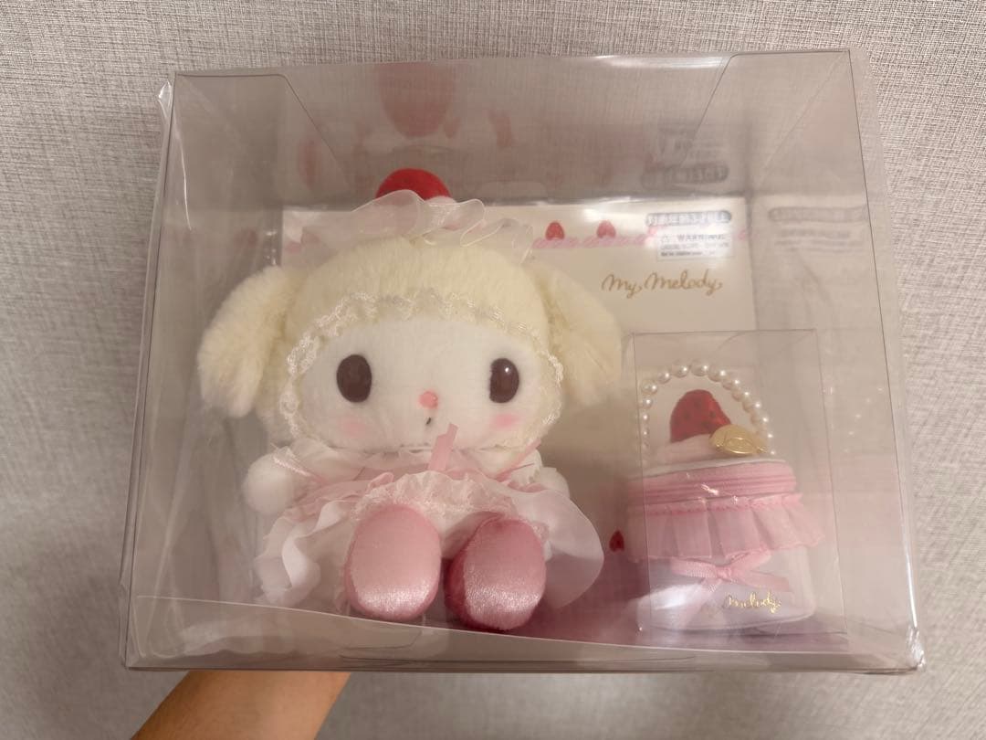 サンリオ いちごホイップケーキ ぬいぐるみ＆アクセサリーケースセット マイメロ