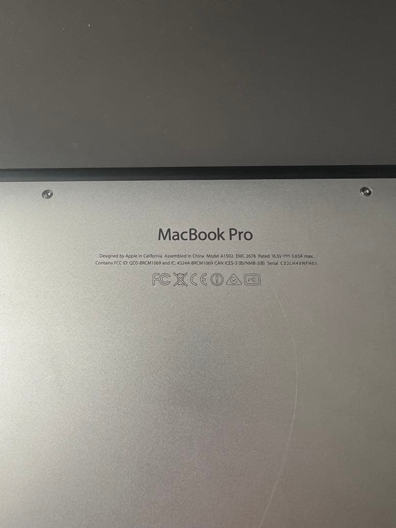 Macbook Pro 13インチ　2013 SSD256