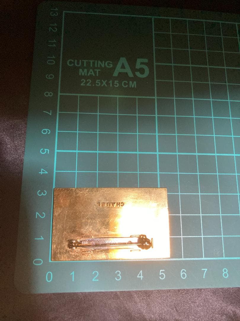 シャネル プレート ブローチ ココマーク ロゴ ゴールド GP