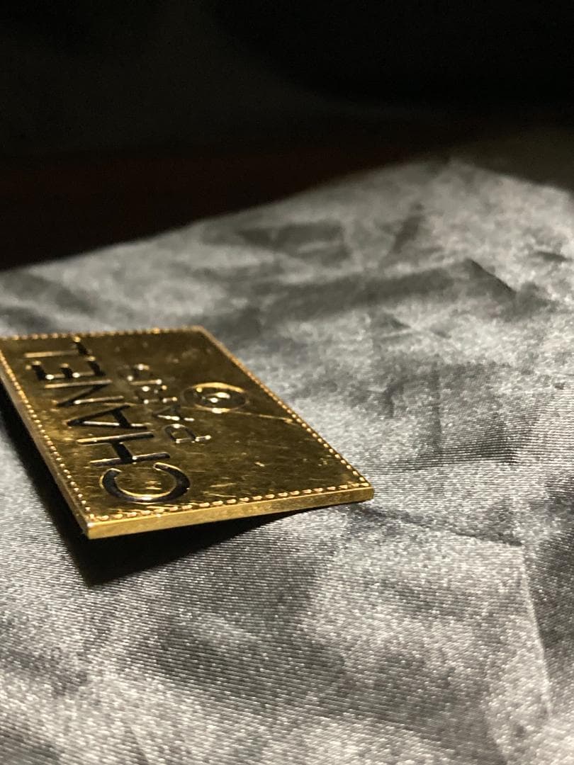 シャネル プレート ブローチ ココマーク ロゴ ゴールド GP