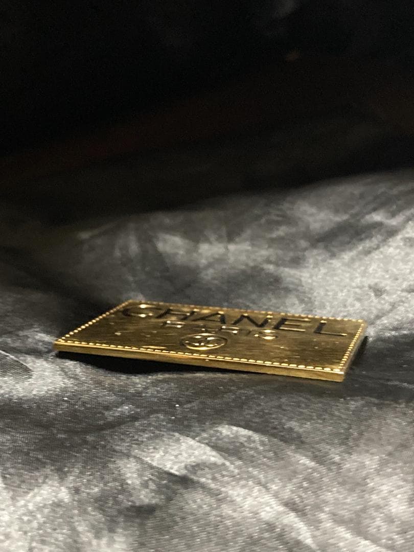 シャネル プレート ブローチ ココマーク ロゴ ゴールド GP