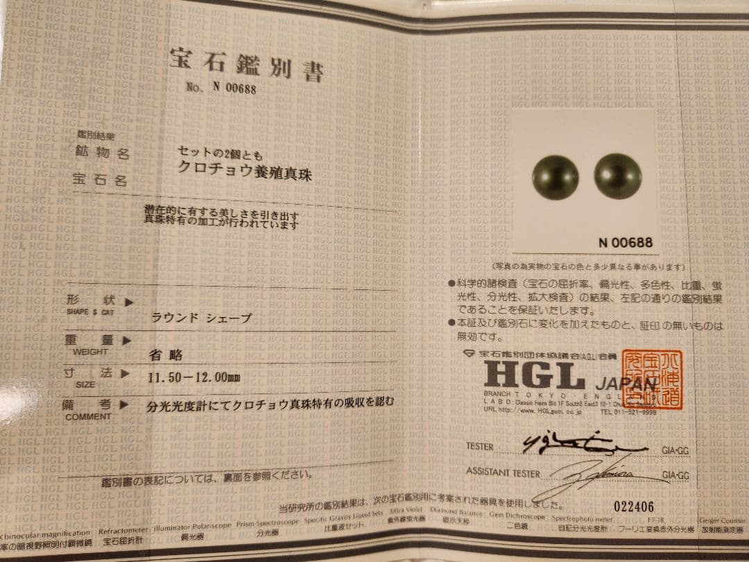 値下げ☆黒蝶真珠、K14WG、ピアス