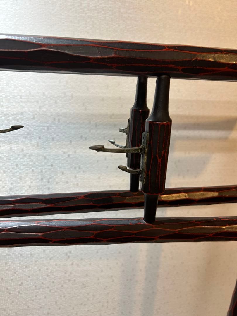 衣桁　着物掛け　昭和レトロ　折りたたみ　アンティーク　衣紋掛け　和家具　木製