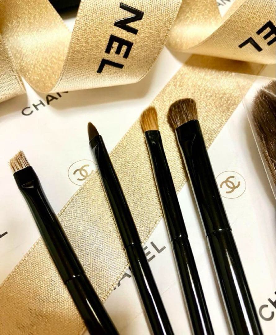 新品 CHANEL レ ミニ ドゥ シャネル ミニブラシセット 化粧ポーチ 黒