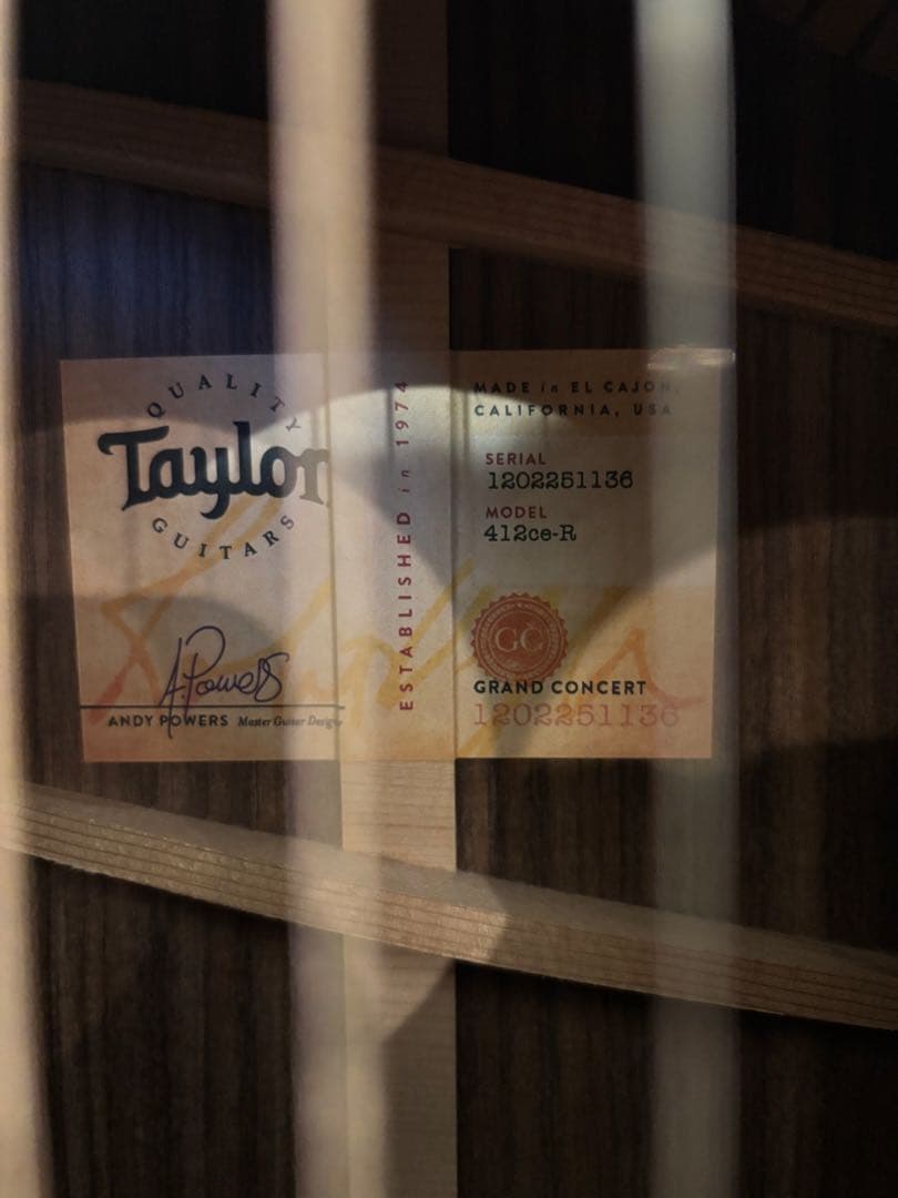 Taylor 412ce-R テイラー エレアコ