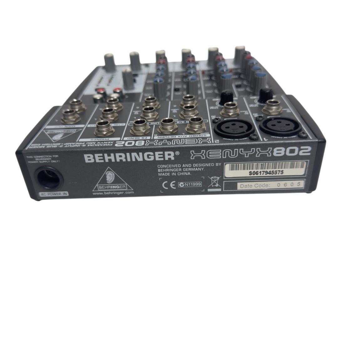 美品　Behringer アナログミキサー 8チャンネル XENYX 802