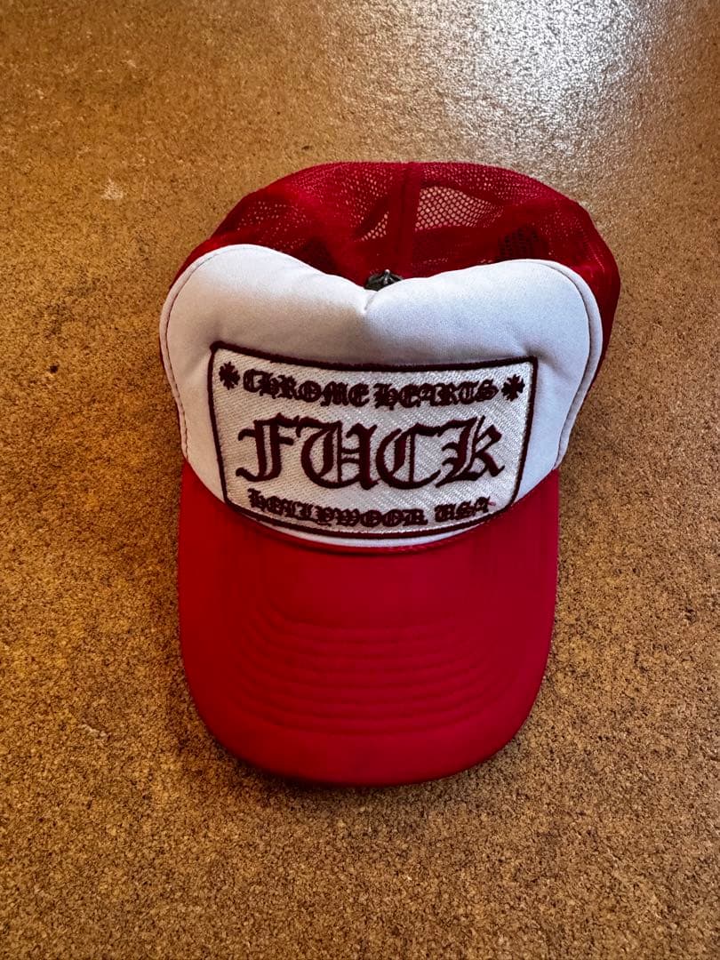 CHROME HEARTS メッシュキャップ 赤白