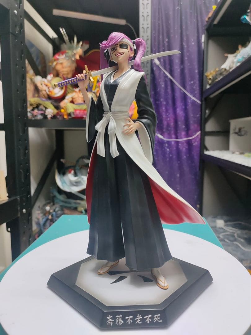 BLEACH 黒衣少年図 齋藤不老不死 ガレージキット スタチュー①