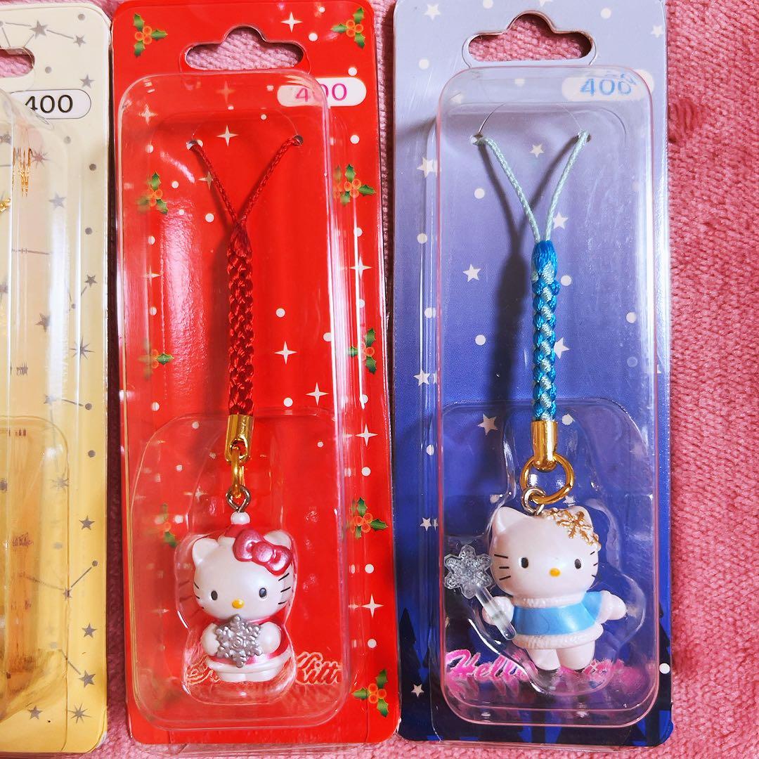 希少レア　ハローキティ　根付け　冬　フユ　Xマス　2002 サンリオ　平成レトロ