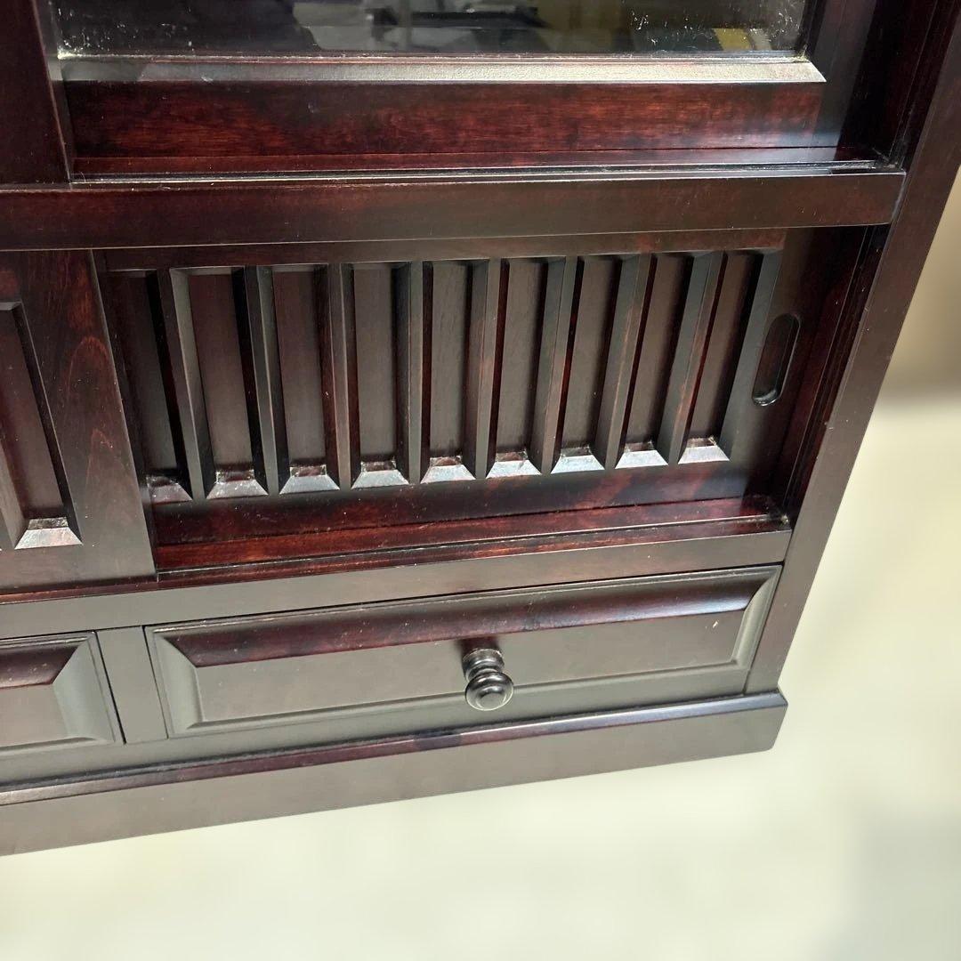 水屋箪笥 茶箪笥 食器棚 レトロ アンティーク　日向民藝　日向民芸