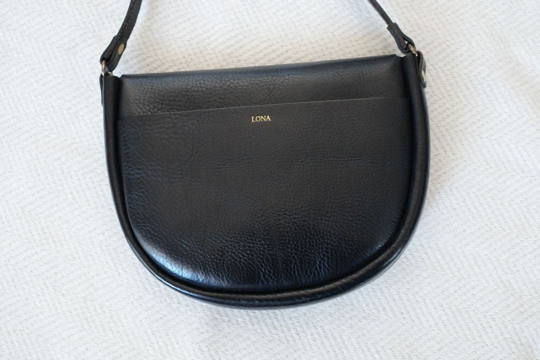 の*か様 LONA ヌーヴォーショルダー スモール ブラック