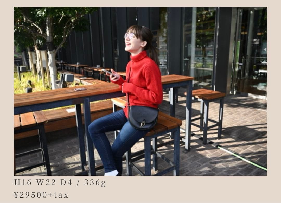 の*か様 LONA ヌーヴォーショルダー スモール ブラック