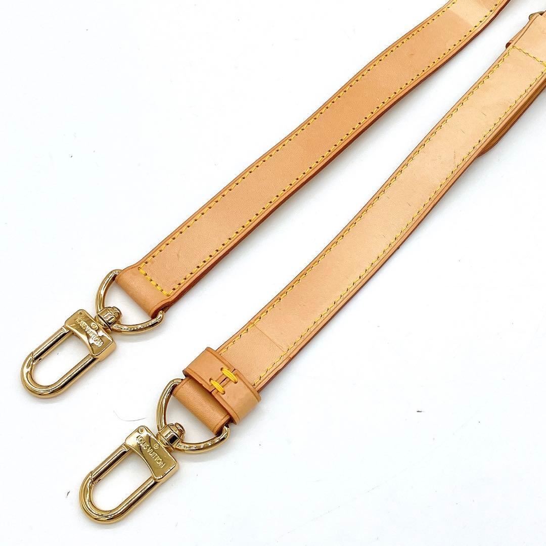 美品【LOUIS VUITTON】ショルダーストラップ　ヌメ革　ベージュ