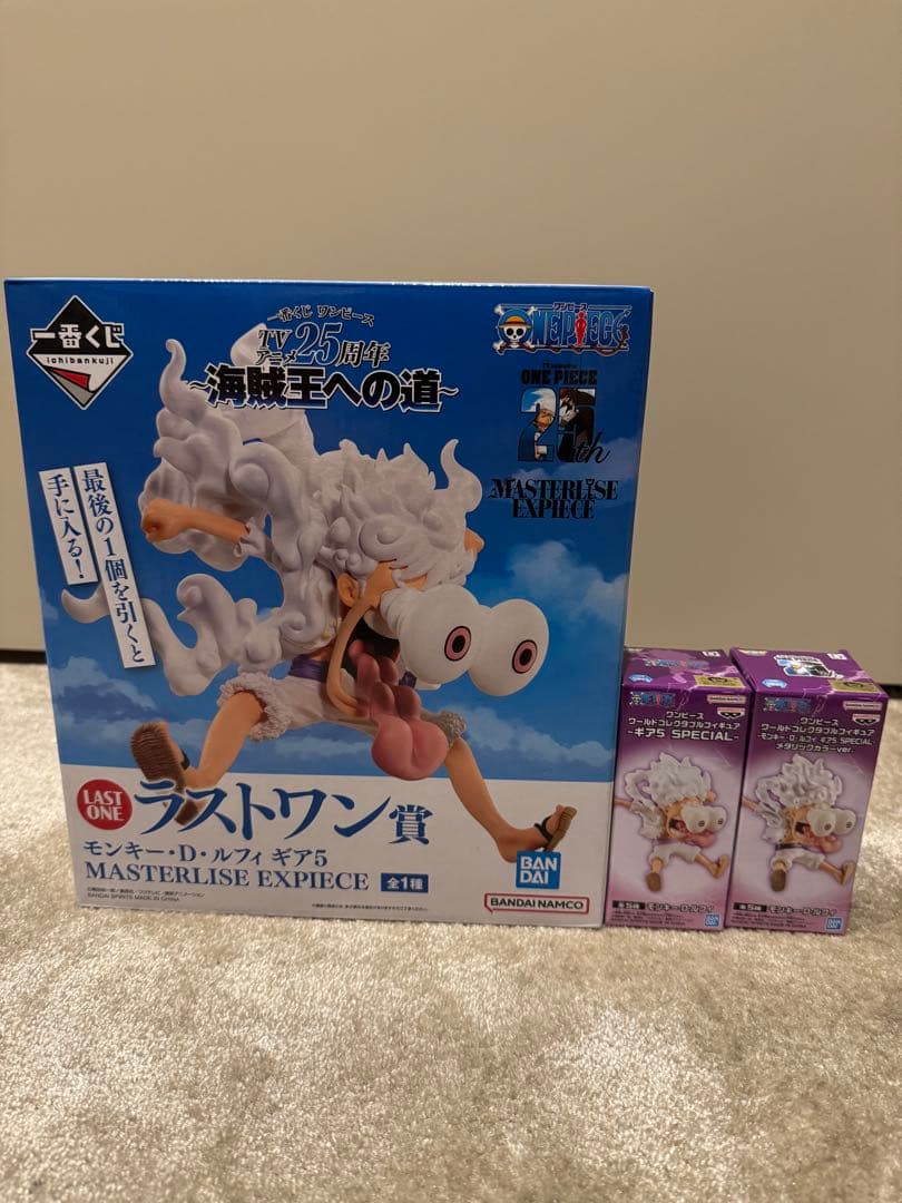 ワンピース モンキー・D・ルフィ ギア5 LAST ONE賞　ワーコレ　セット