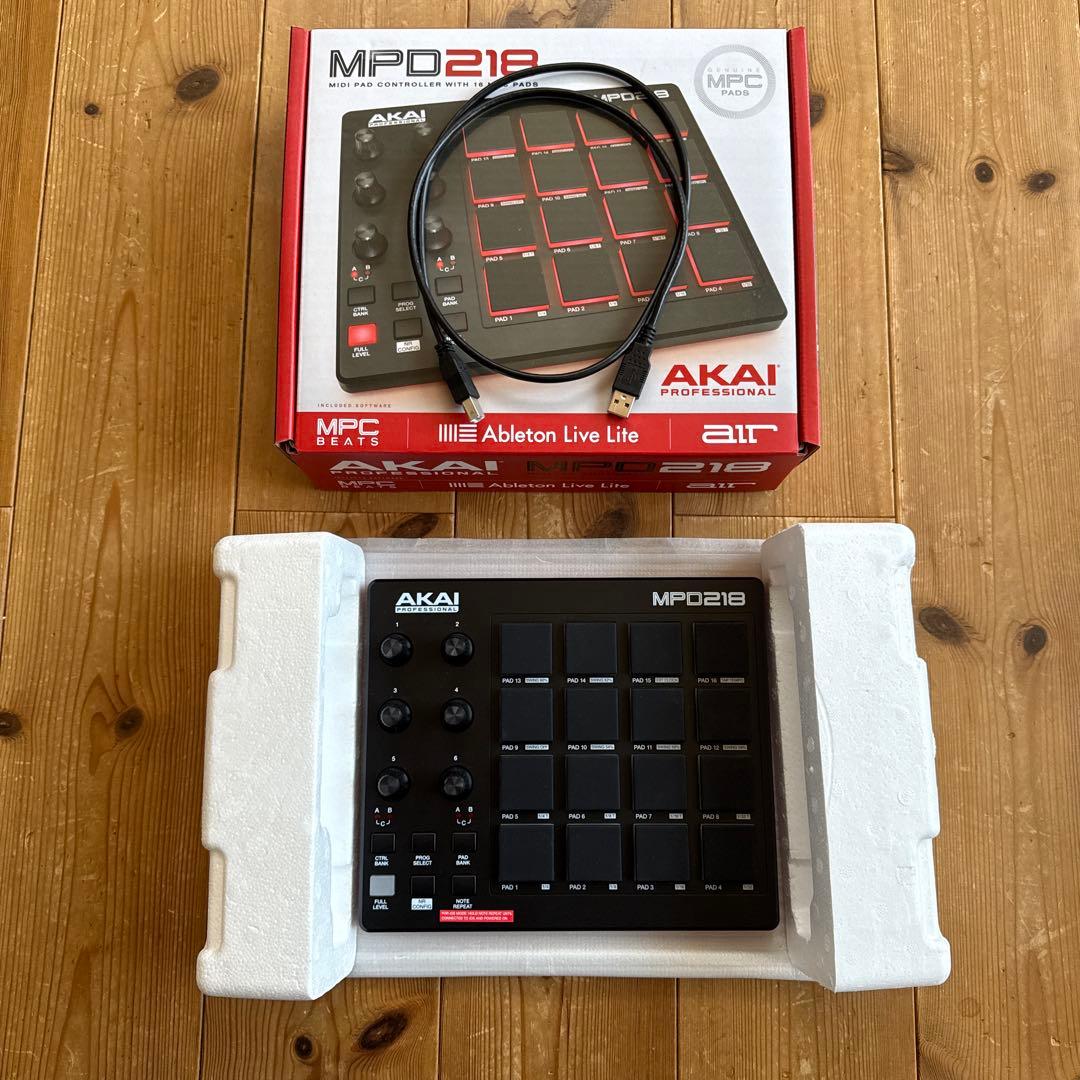 AKAI MPD218 MIDIパッド & Ableton Live Lite