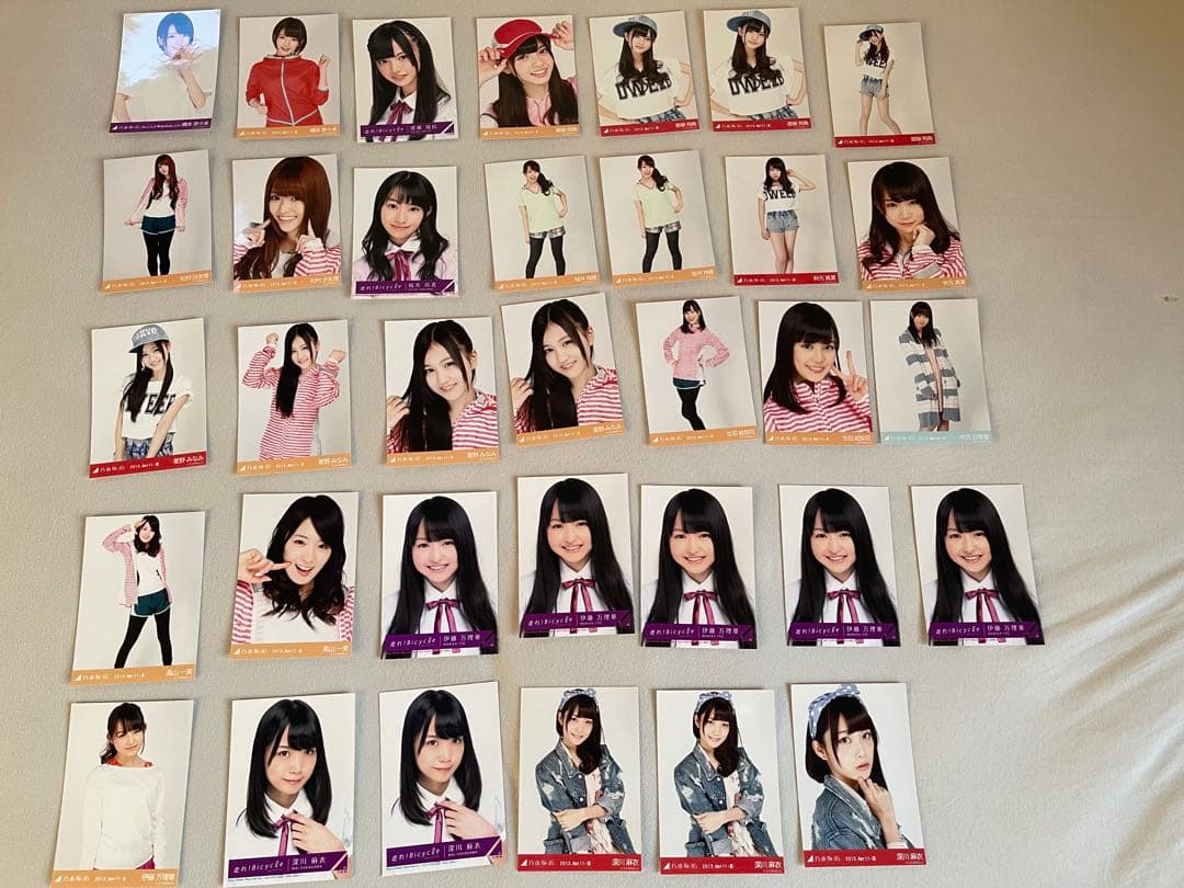 橋本奈々未、齋藤飛鳥、松村沙友理、生田絵梨花、秋元真夏、桜井玲香　写真　バラ売り