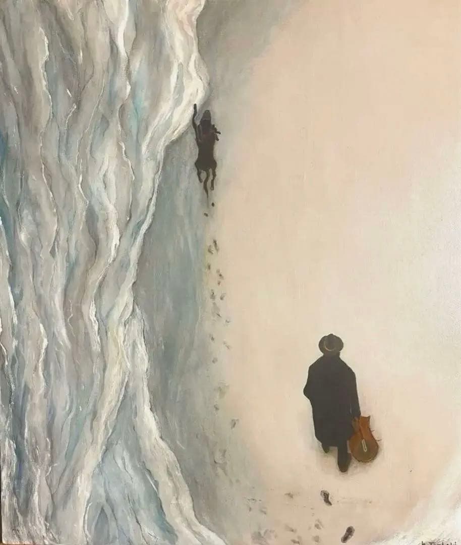 絵画『波打ち際』アクリル画F10