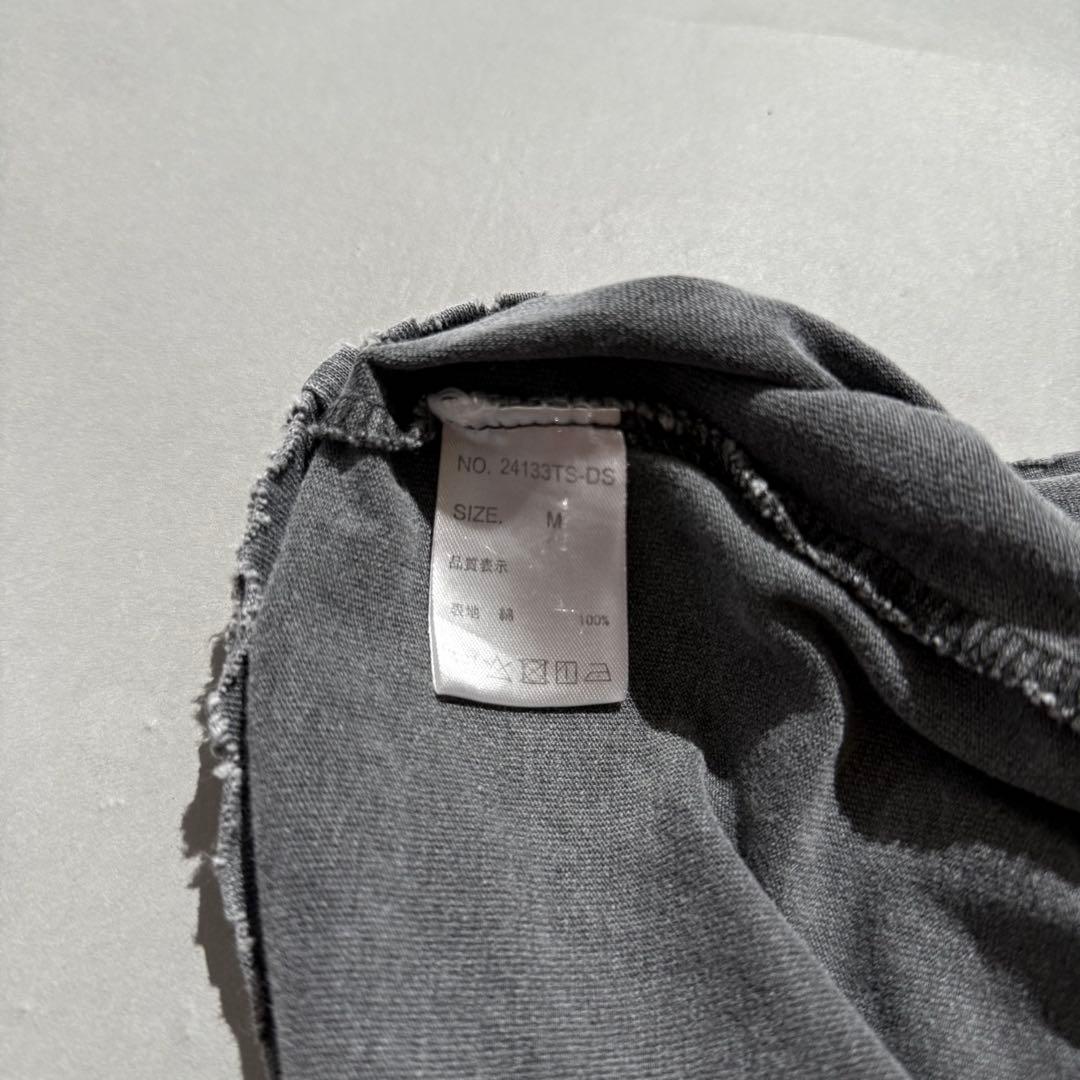 DANKE SCHON ボーンプリントデストロイノースリーブカットソー M