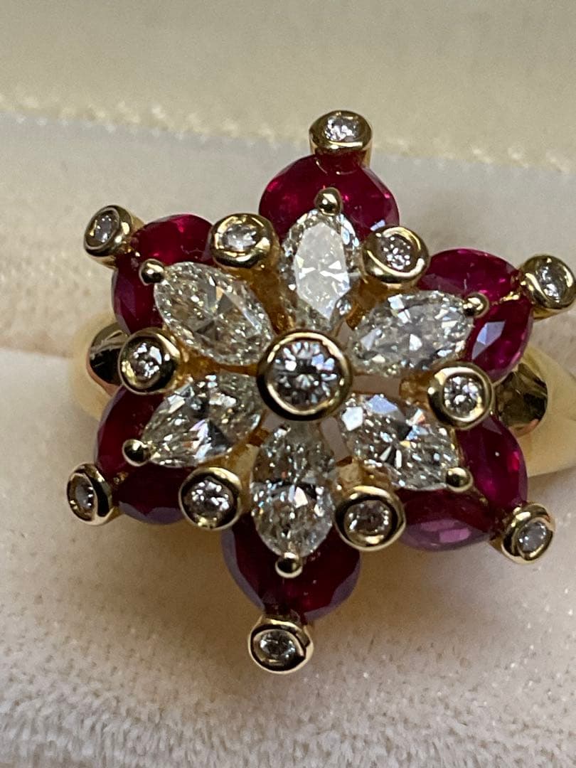 k18ルビーダイヤモンドリング