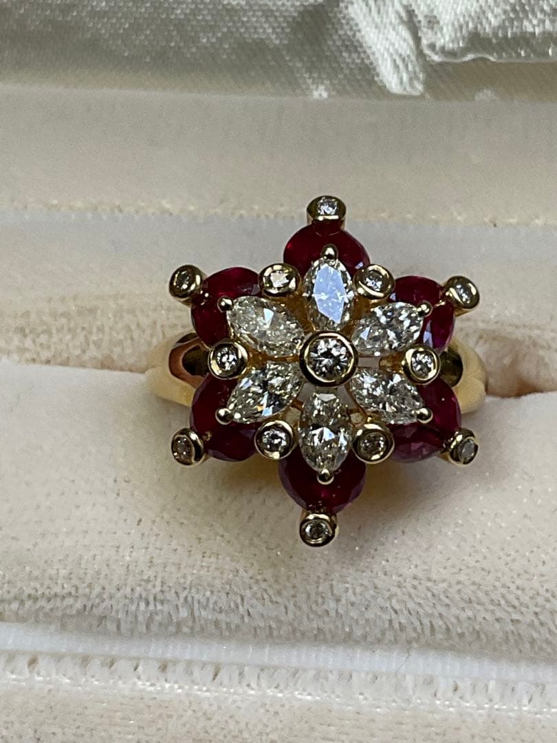 k18ルビーダイヤモンドリング
