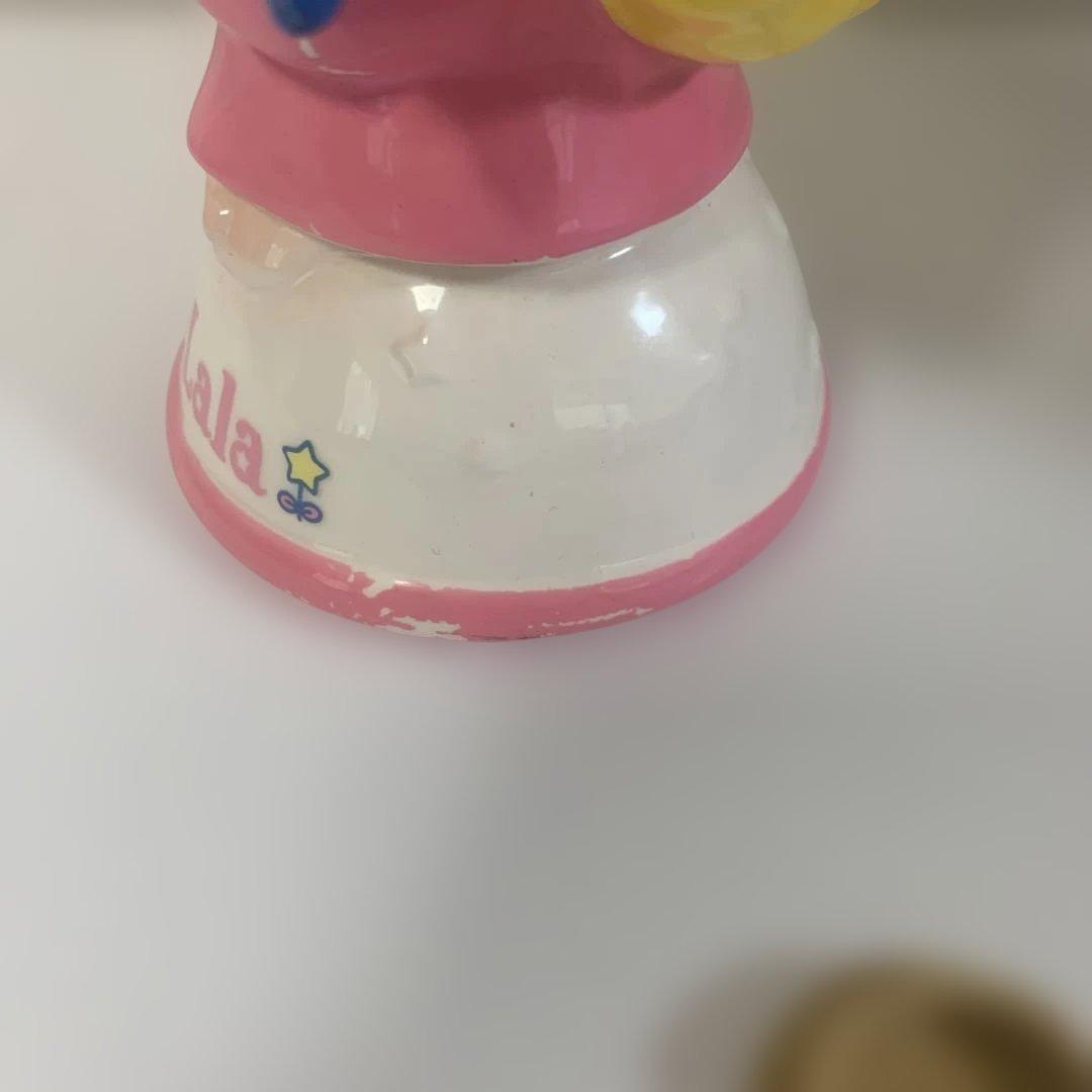 サンリオ　キキララのLalaの貯金箱　陶器　レア