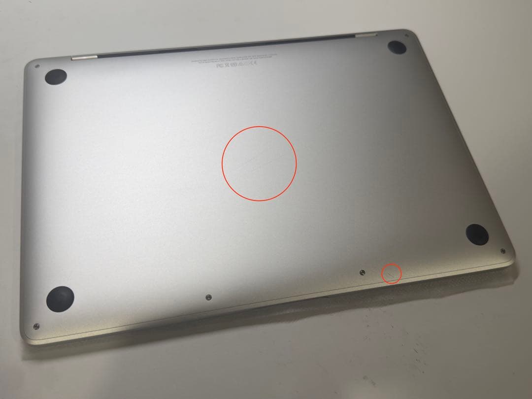 【美品】MacBook Pro 13\" A1708 シルバー　バッテリー交換済