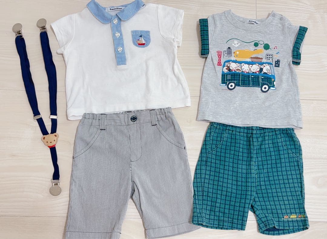 ファミリア 夏の5点セット 80 半袖・半ズボン