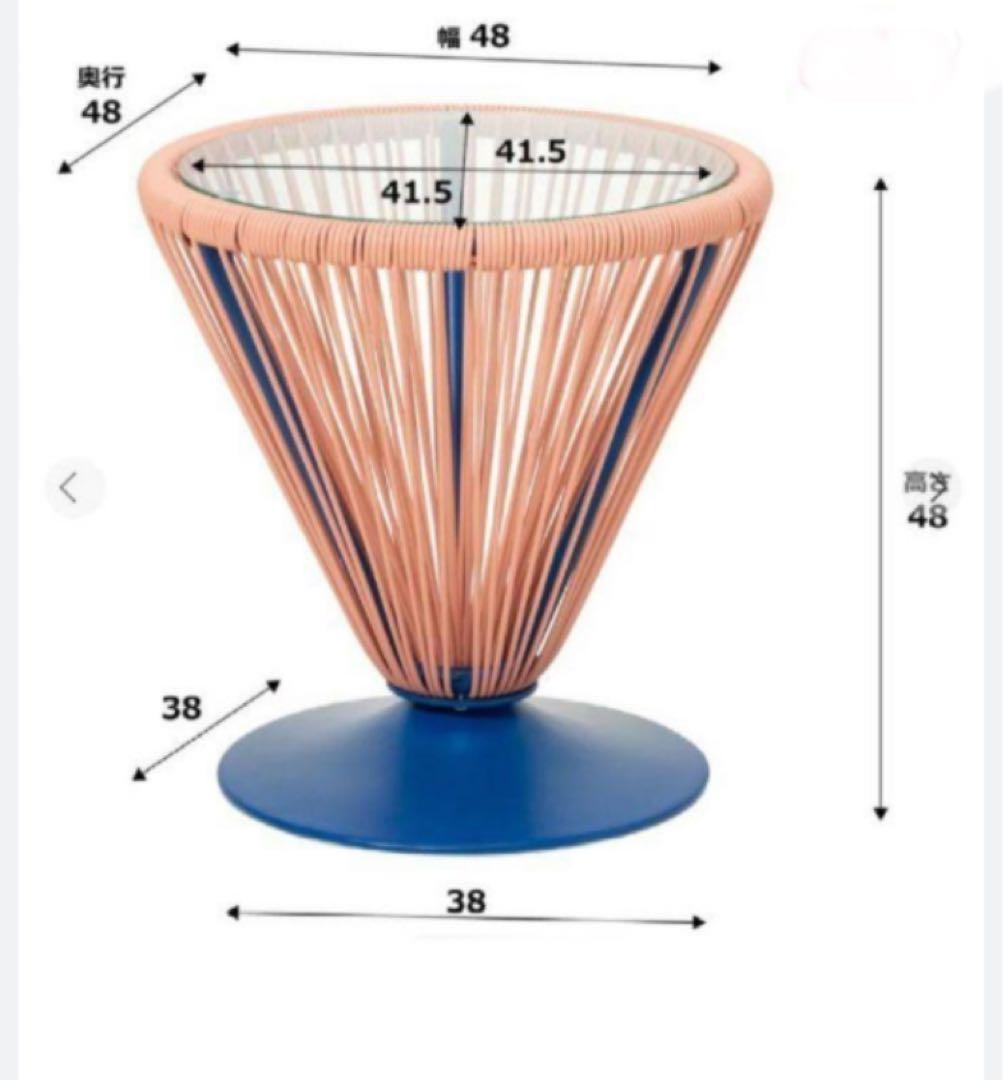 Francfrancロータスサイドテーブル ピンク