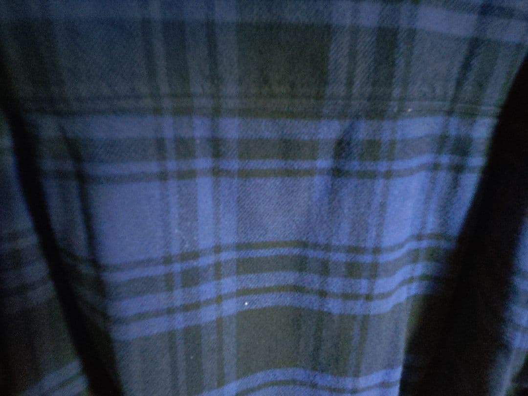 希少XL　NOAH ヘビーウエストジップアップフランネルシャツジャケット　ブルー