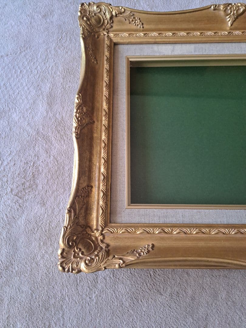 油絵額縁　F4　ゴールド