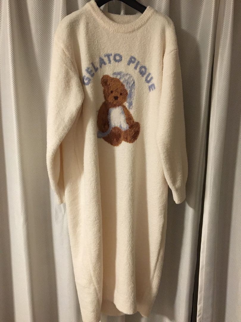 Gelato Pique GOOD NIGHT BEARジャガードワンピース