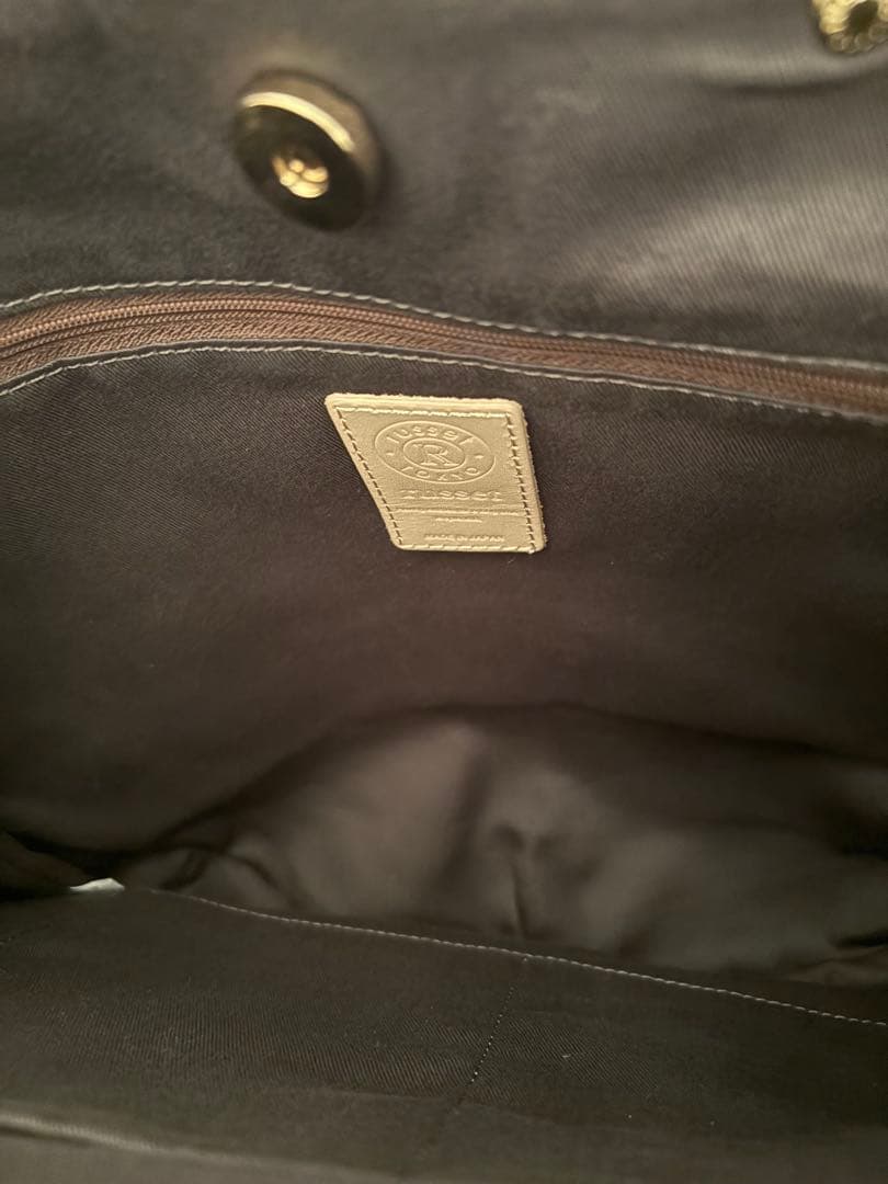 March【美品】ラシット 刺し子ジャガード 2WAYショルダーバッグ