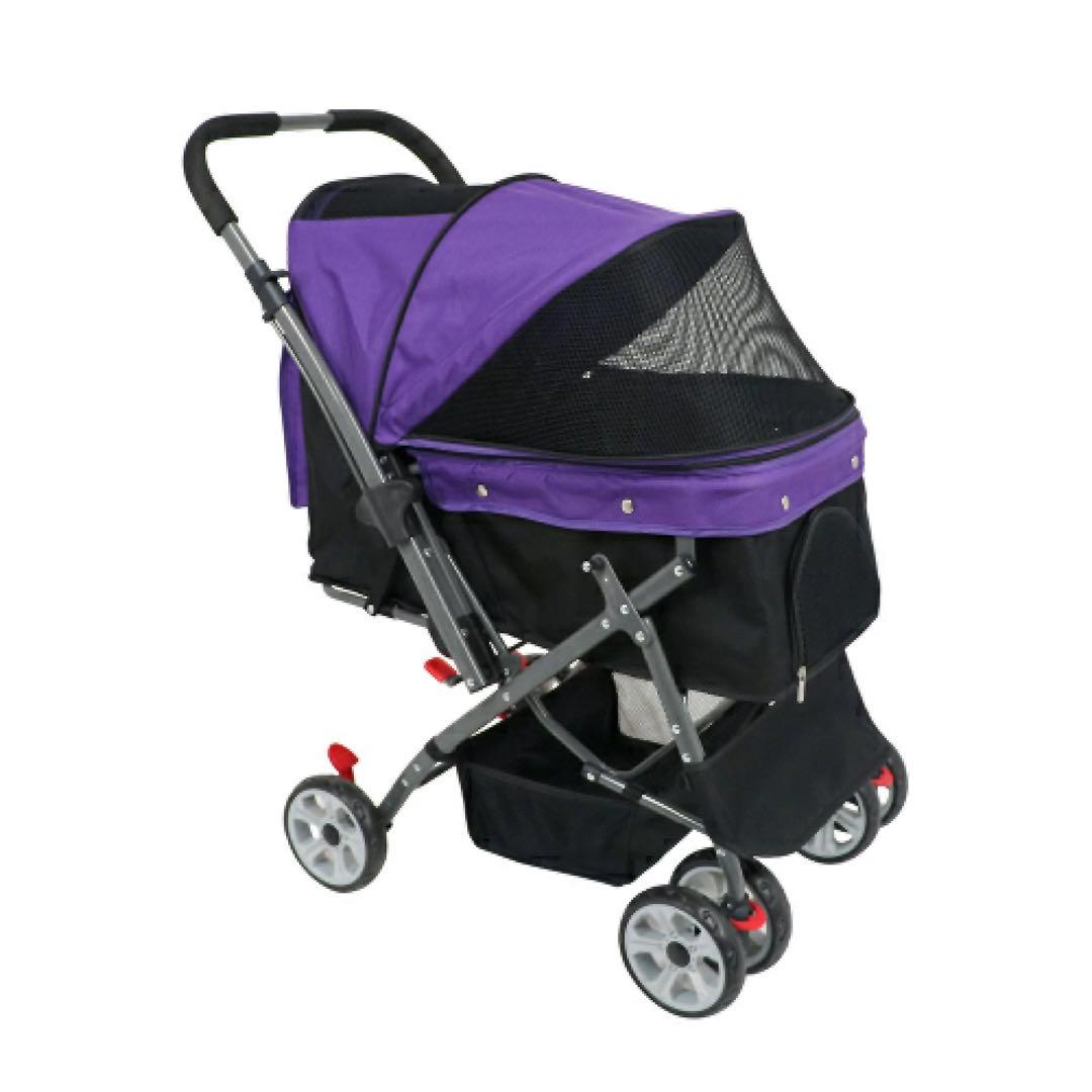 小型犬多頭OK‼︎耐荷重20kg‼︎対面型も出来る広々ワンタッチ折り畳みペットカート