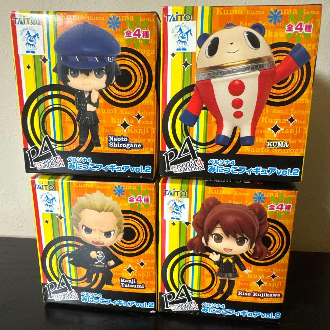 ペルソナ4 みにっこフィギュア vol.2 巽完二 白鐘直斗 久慈川りせ クマ