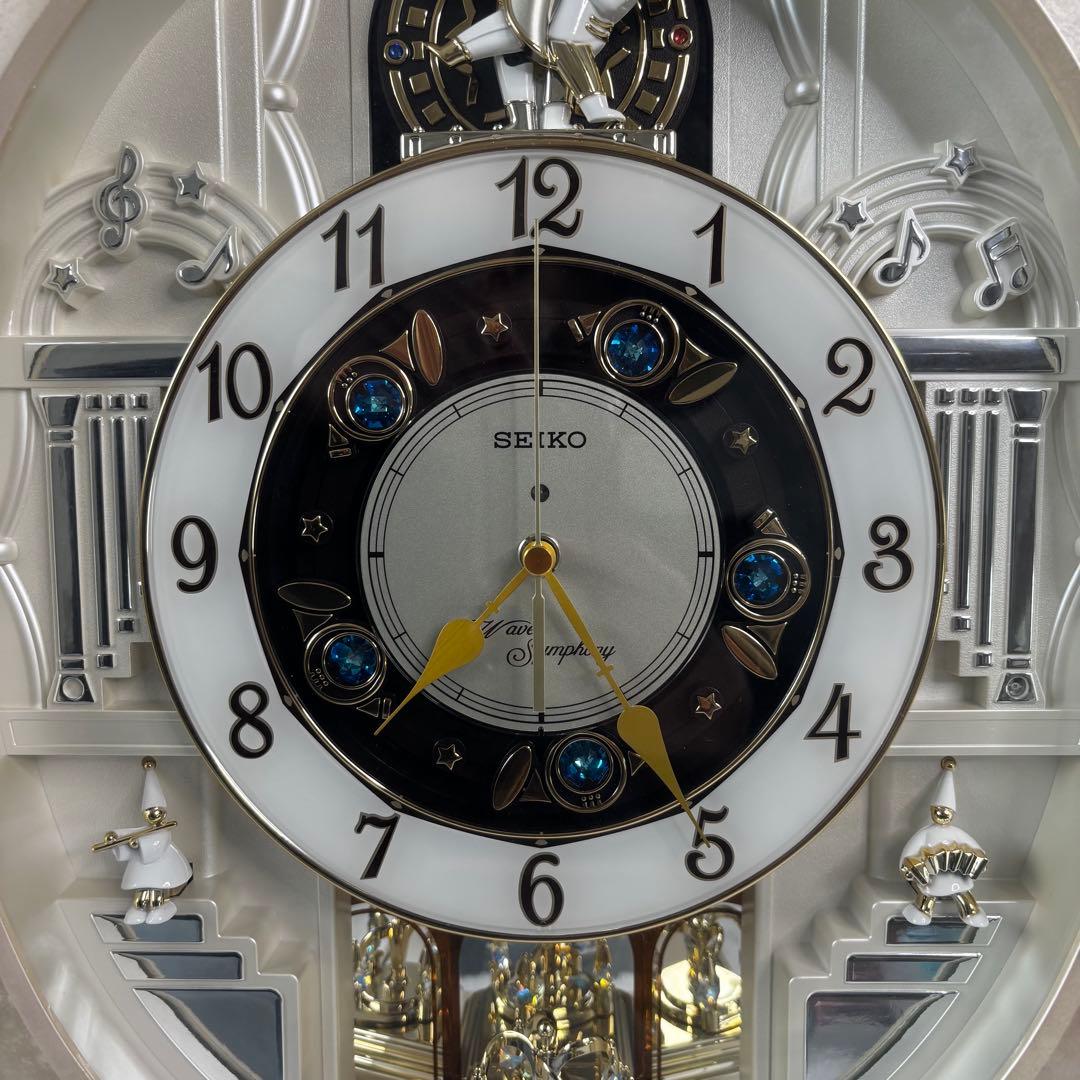 【限定✨美品✨】セイコー からくり　掛け時計 電波時計　30曲